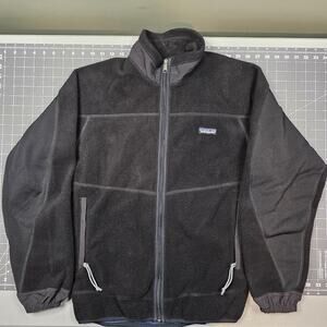 Vintage Patagonia Partial Eclipse Fleece Jacket Medium 90s Black PEF USA Made